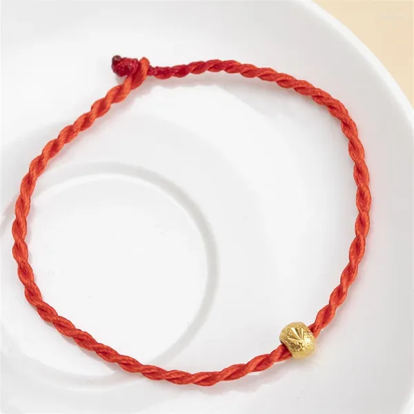 Pulseras de encanto de hilo rojo Hilo Pulsera de cobre de cobre para mujeres Heart Cordete negro trenzado Hombres ajustables Amantes Regalo de joyería