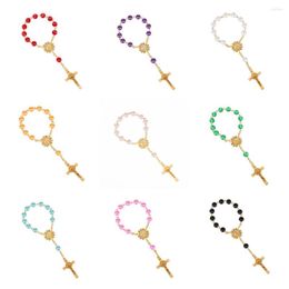 Bedelarmbanden religieuze ornamenten religie katholieke communie cip cadeau centrum gouden kruis rozenkrans armband kralen
