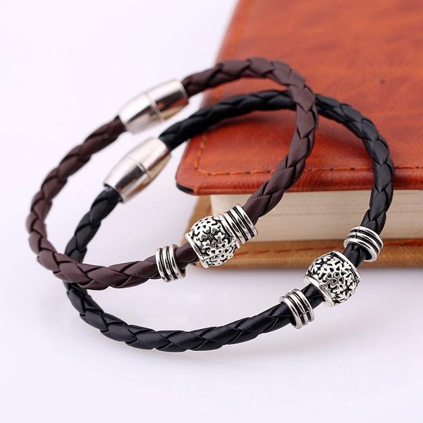 Pulseras de encanto Retro Pulsera magnética Encantos Masculino Femenino Amistad Brazaletes para parejas Mujeres Hombres Braclet