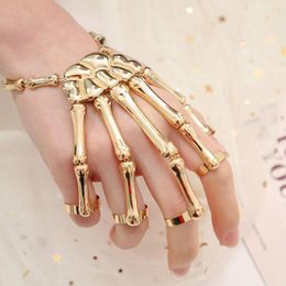 Bedelarmbanden ring metalen textuur jongens legering Halloween armband Koreaanse stijl handringen Ghost Skull Sieraden accessoires