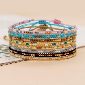 Bedelarmbanden touwketen vrouwen miyuki zaad kralen armband voor tienermeisje vriendschap pulsera boho sieraden handgemaakt cadeau