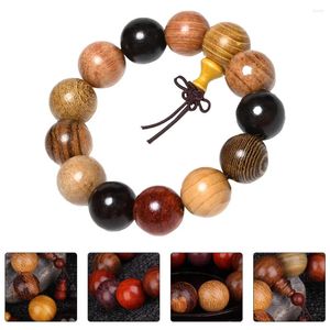 Bracelets de charme Rosaire Perles de bois de santal Bracelet Homme Collier ras du cou extensible Prière Bouddha Accessoires