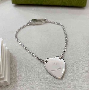 Bracelets porte-bonheur S925 argent pendentif amour Bracelet personnalité de la mode cadeau Saint Valentin pour petite amie bijou Design exclusif