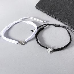 Bracelets de charme Sansango Fashion Insect Spider Web Pendant Friendship Bracelet For Women Girls Lover Rope Gift Bijoux ajusté
