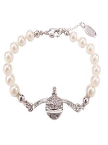 Bracelets Charmets Saturno Pearl Queen Bracelet with Logotipo de langosta Diseñador de brazaletes de lujo Cjeweler Bijoux para hombre para hombres7264807