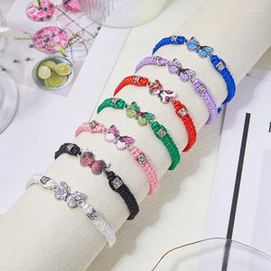 Charm Armbanden Verkopen Zirkoon Mode Armband Klassiek Zwart Wit Gevlochten Touw Ketting Handgemaakt Voor Vrouwen Mannen Legering Sieraden