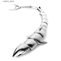 Bracelets de charme Shark Punk Style Bracelet Bandes Gothique Unisexe Hommes Femmes Hommes S L240322