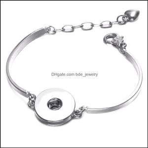 Bedelarmbanden sier legering bangle noosa snap knop charmes armband pasvorm 18 mm snaps knoppen sieraden voor vrouwen heren sh010 d dhseller2010 dha2u