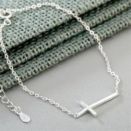 Bracelets de charme Simple classique coréen mode lien chaîne jésus croix brassard Boho bijoux dieu Bracelet femmes dames