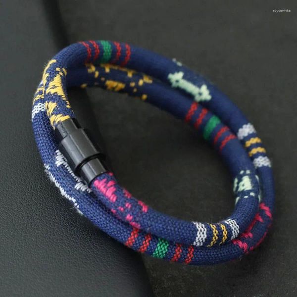Bracelets à charme bracelet pour hommes de style simple bracelet ethnique filetage braslet homme festival accessoires de plage surfage nautique corde braclet