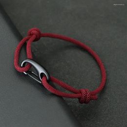 Bracelets de charme Bracelet à cordes de style simple unisexe tissé à la main coulissant cordon réglable Braslet plage corde nautique braclet surfeur