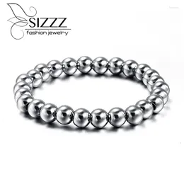 Bracelets Charm Sizzz Factory Direct Fashion Direct Beautiful Round S acero inoxidable Braceletbangles para hombres