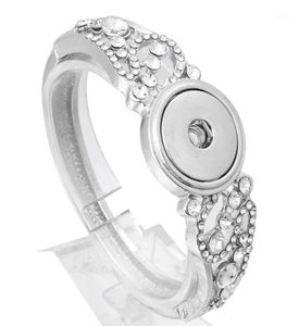 Bracelets de charme bracelet instantané bricolage Charmes en cristal Bracles avec des boutons de fleur de 18 mm pour femmes bijoux ze37317618514