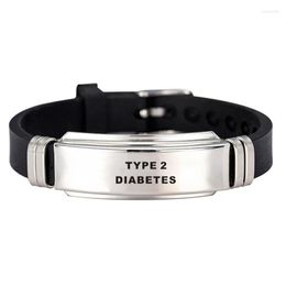 Bedelarmbanden sport siliconen alert id voor mannen vrouwen diabetes ernstige ziekte noodgevallen herinneren accessoire stalen sieradencharm kent22