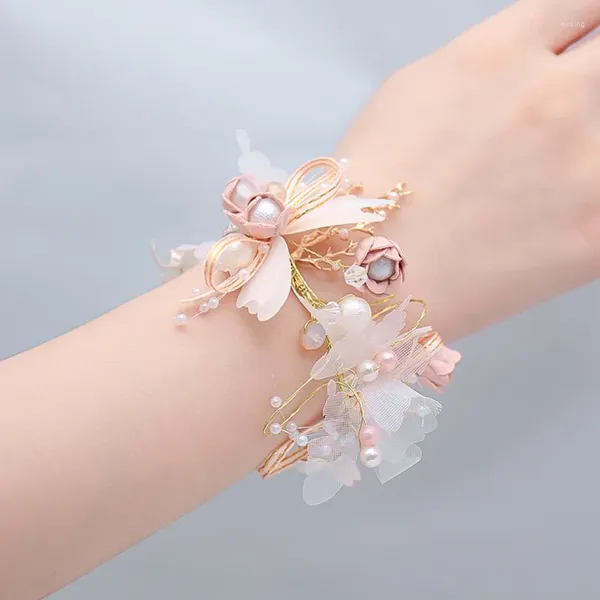 Bracelets de charme Printemps Bohème Perle Couronne Hawaïenne Plage Floral Guirlande Super Fée Romantique Papillon Fleur Coiffe Ensemble