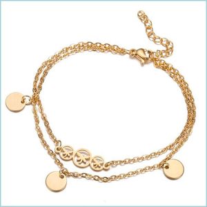 Bedelarmbanden roestvrijstalen vlinder Bracelet Dragonfly vriendschap goud verstelbare armbanden geschenken voor vrouwelijke sieraden accessoires dhtk2