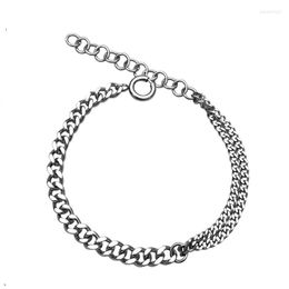 Charm Armbanden Roestvrij Staal Voor Vrouwen Zilver Kleur Dubbele Pols Figaro Ketting Vrouwelijke Verklaring Armband Sieraden 18 5 cm