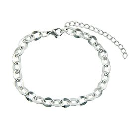 Bracelets De Charme En Acier Inoxydable Sier Plaqué Chaînes À Maillons Réglables Pour Femmes Hommes Bracelet Party Club Décor Bijoux De Mode Drop Deliver Dhs4C