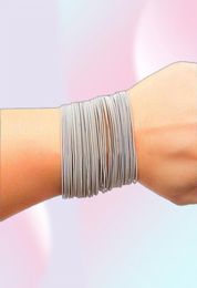 Bracelets de charme bracelet en acier inoxydable Bracelet Guitar String Colorf05656 Drop livraison bijoux DHWMP9177452