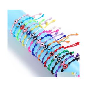 Bedelarmbanden zomer snoepkleur kwade oogarmband lucky knoop vriendschap sieraden mooie vrouwen mannen pseras drop levering dhvnk