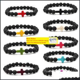 Bracelets de charme Style d'été Bracelets de perles de tortue de mer classique 8mm Turquoise pierre naturelle élastique Bracelet d'amitié plage pour Wom ZZ