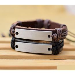 Bracelets de charme fournit un nouveau bracelet en cuir véritable bracelet bracelet bracele