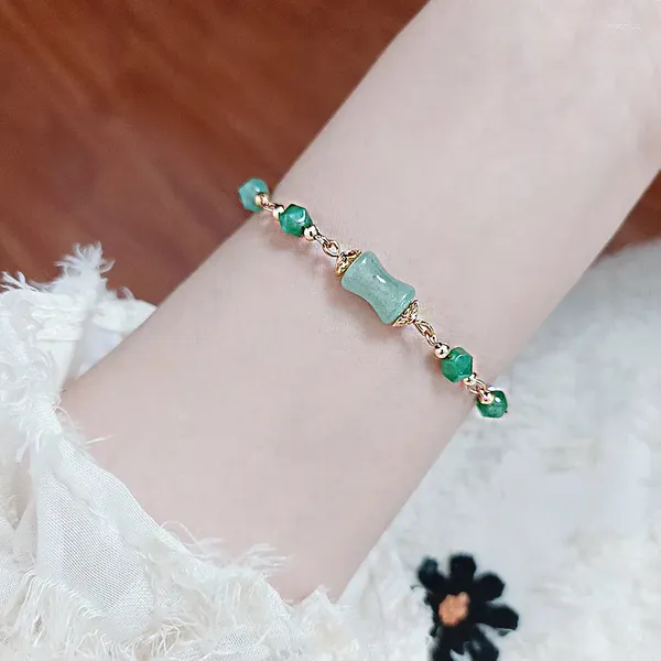 Bracelets de charme capricieux digne Dongling Jades perles rétro confortable haute qualité pierre naturelle
