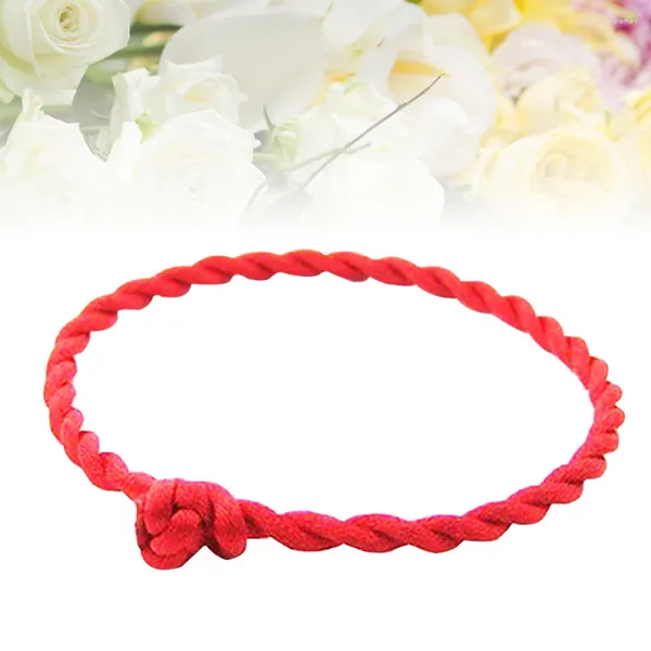 Pulseras con dijes TENDYCOCO Cuerda roja Hilo Cuerda Pulsera Trenzada Rica Saludable Para Pareja