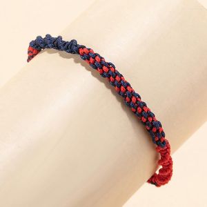 Bracelets porte-bonheur bouddhiste tibétain Bracelets porte-bonheur pour hommes noeuds faits à la main fil de Nylon Bracelet de corde rouge