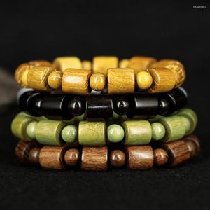 Charm Armbanden Tibetaans Boeddhistische Sandelhout Mantra Kraal Armband Voor Mannen Vrouwen Handgemaakte Houten Gebedskralen Pols Meditatie