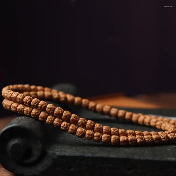 Bracelets de charme Papeterie tibétaine et divertissement Cinq griffes Petite main 108 Modèle de basalte Haute densité d'huile Bodhi Cordes pour hommes