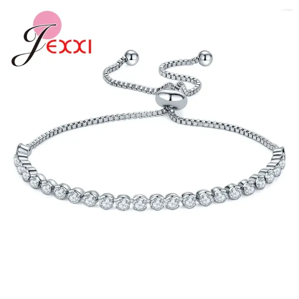 Bracelets Charlets Top Vendor Women 925 Sterling Silver Coreano Tendencia de circonía cúbica Pulsera ajustable Muyer Joya al por mayor