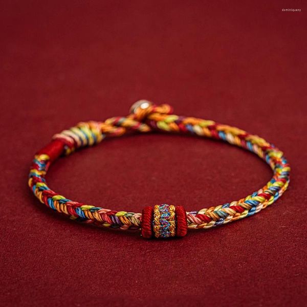 Bracelets de charme traditionnel chanceux noeuds rouge chaîne bracelet pour femmes hommes à la main corde tressée bénir amitié bijoux cadeaux