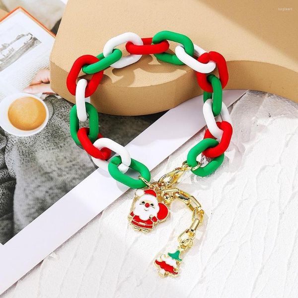 Charm Bracelets Trending Products European And American Christmas Bracelet Wholesale Crystal Beads Lady Set