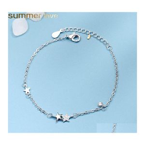Bracelets porte-bonheur à la mode cristal étoile Bracelet pour femmes dame filles Beautif bijoux pentagramme chaîne à cinq pointes livraison directe Otz9O