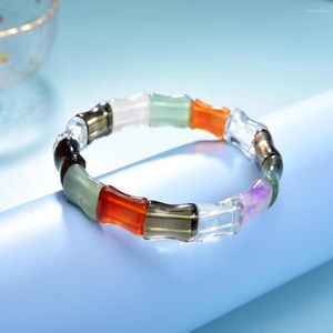 Bracelets à breloques à la mode perles de pierre naturelle Bracelet pour femmes Aventurine Agates cristal oeil de tigre brin améthystes bracelets 18cm B399