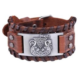 Bracelets de charme Bracelet de navire pirate de triangle nordique Odin TRENDIC