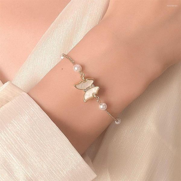 Bracelets porte-bonheur perles à la mode papillon Bracelet pour femmes mignon Zircon chanceux amitié bijoux à bricoler soi-même porter des cadeaux 2023