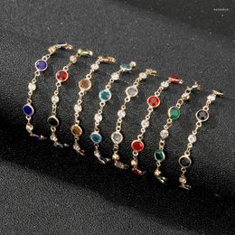Bracelets de charme à la mode simple bracelet de perles rondes pour femmes brillant strass bracelet réglable bracelets filles fête bijoux de mariage