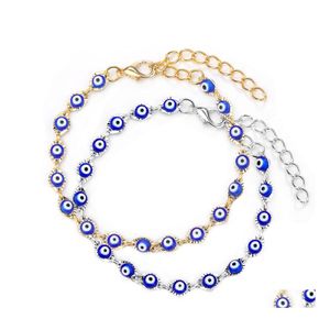 Bedelarmbanden Turkish Lucky Evil Eye Eye armbanden blauwe kralen armband mannen vrouwen handgemaakte sieraden vrouwelijke drop levering dhogm