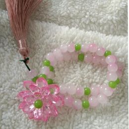 Bracelets porte-bonheur Type 10 pièces bohème perles de cristal multicolores pour femmes filles Boho ethnique gland élastique corde Handmde Wrap Bracelet