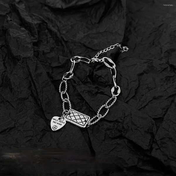 Bracelets de charme Tempérament U-Magical Sac à main géométrique Love Heart Metallic pour les femmes