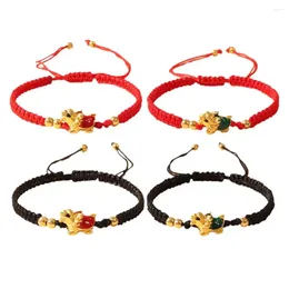 Bracelets de charme Unisexe Feng Shui Rope Red Bracelet pour femmes Men de bracelet richesse Health Bonne chance Bijoux chinois