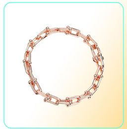 Bracelets de charme en forme de U, chaîne de conception fine, bijoux fins pour femmes, Bracelet doré Pseiras célèbre livraison directe 2022 18Fgk2954383