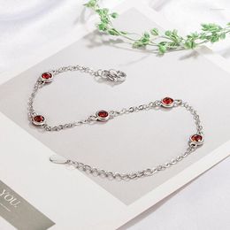 Bracelets porte-bonheur Utimtree à la mode coloré cristal géométrique pour femmes fille mode bijoux Simple chaîne Bracelet accessoire