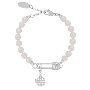 Bedelarmbanden Vivi ronde diamanten versie pin parel armband goud en zilver vrouwelijkheid ontwerper liefde luxe armbanden cjeweler bijoux voor dames