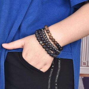 Bracelets de charme volcan pierre croix conception perlée pour hommes femmes hip hop punk bijoux bracelet 2023 cadeaux d'anniversaire