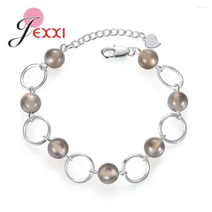 Pulseras con dijes, marca al por mayor, pulsera de cuentas colgantes de plata esterlina 925 para mujeres, regalo fino y encantador para niños, joyería coreana