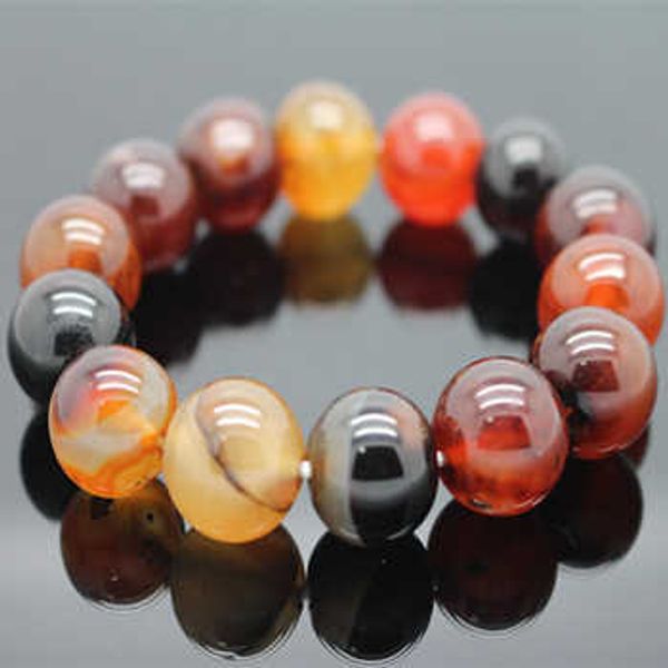 Bracelets Charm Beins Allane Alma Onyx Pulseras de Onyx Natural para mujeres y hombres Beads 6-10-12-14-16-18-20 mm de pulsera de encanto de moda Stock AA230403