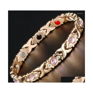 Charme Bracelets Femme Sexy Bracelet Énergie Saine Magnétique Or Couleur Pour Hommes Mode Bijoux Cadeau Drop Delivery Dhc6D